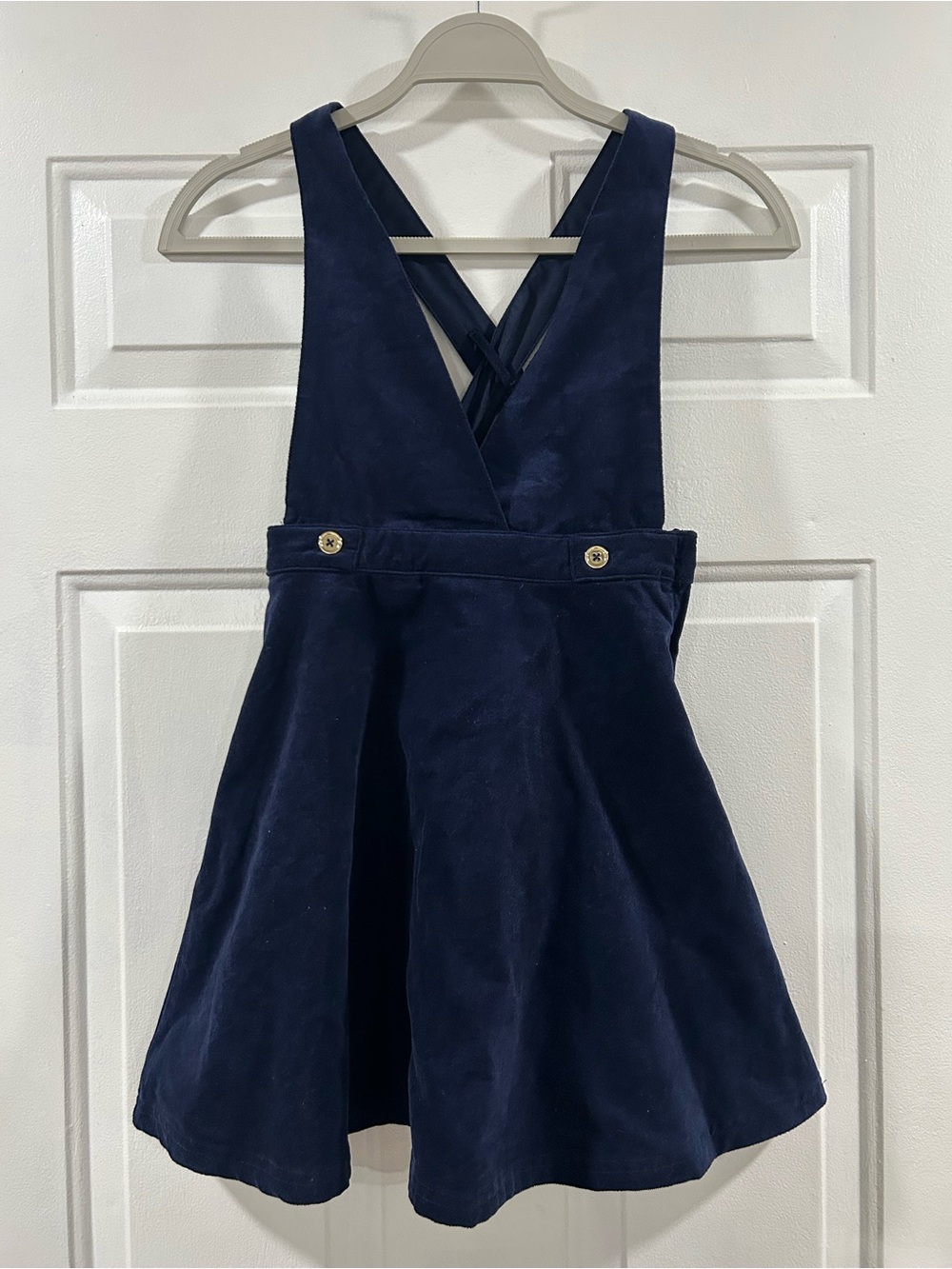 Janie and Jack Navy Corduroy Pinafore Dress - Classic School Style